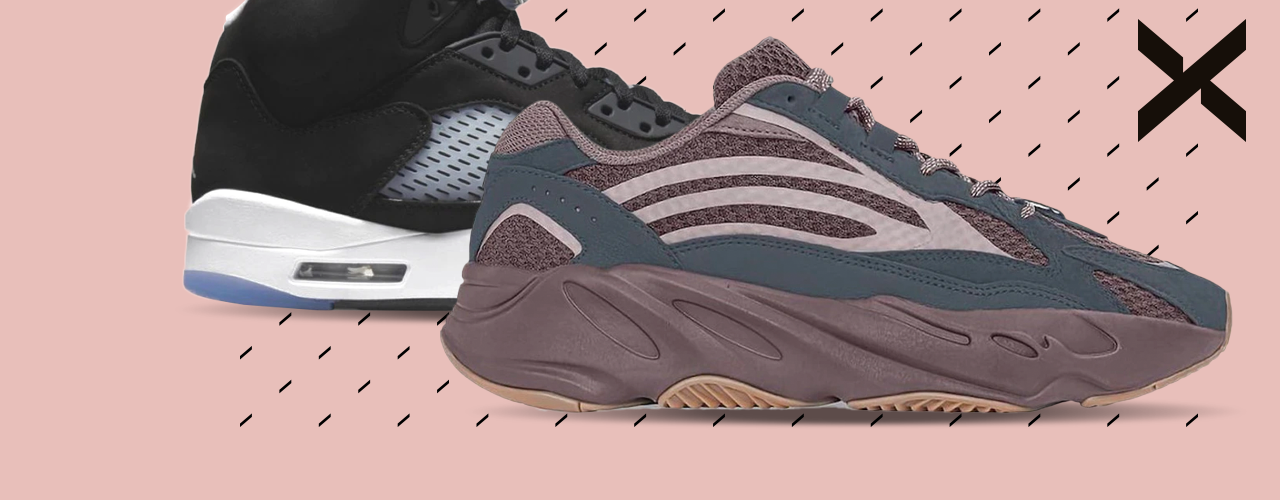 Air Jordan 5 Retro Moonlight & Yeezy 700 V2 Mauve
