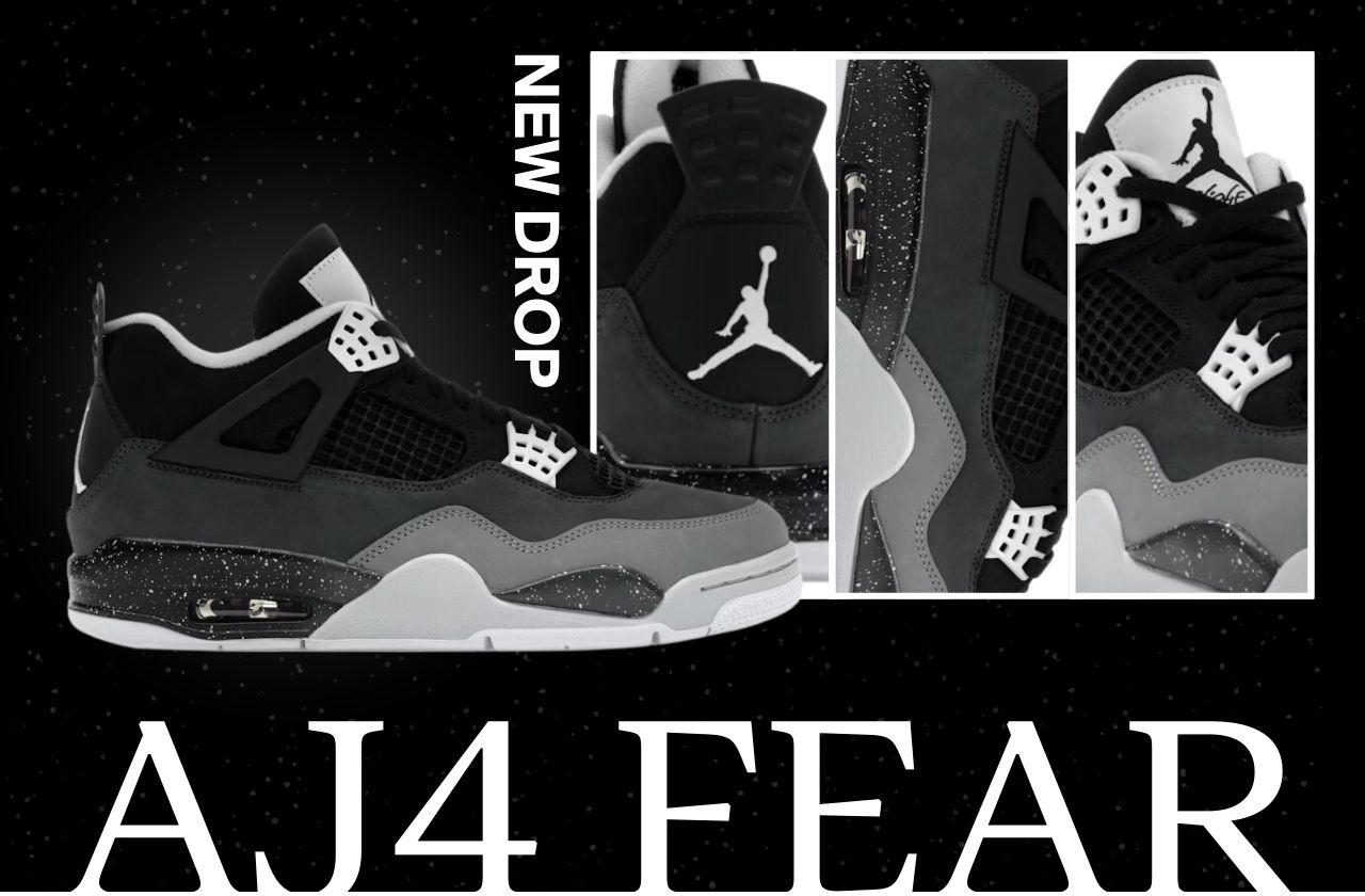 New Drop AJ4 Fear