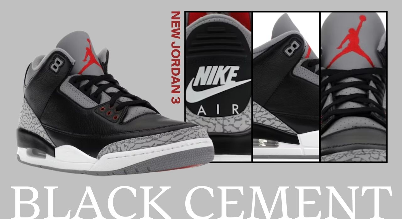 New Jordan 3 Black Cement