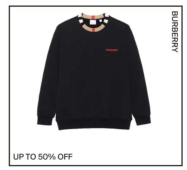 Burberry up to 50% off