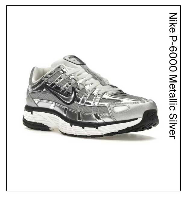 Nike P-6000 metallic silver