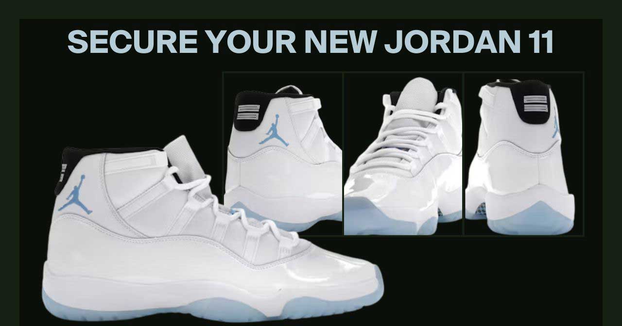 Secure your new Jordan 11 Legend Blue