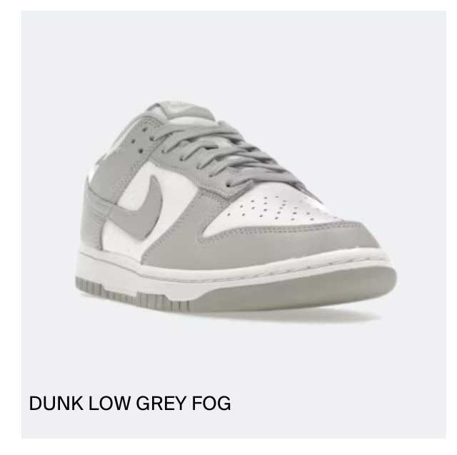 Dunk Low Grey Fog