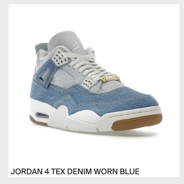 Jordan 4 Tex Denim Worn Blue