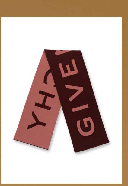 Givenchy burgundy scarf
