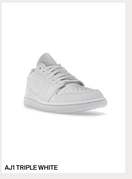 aj1 triple white