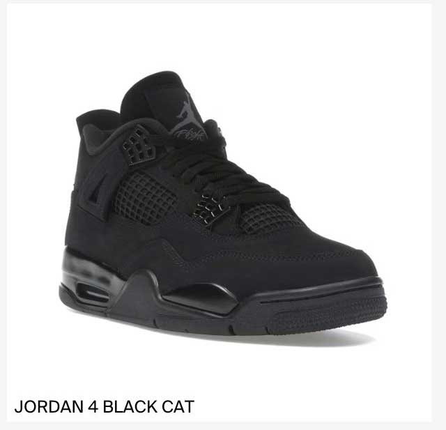 JORDAN 4 BLACK CAT