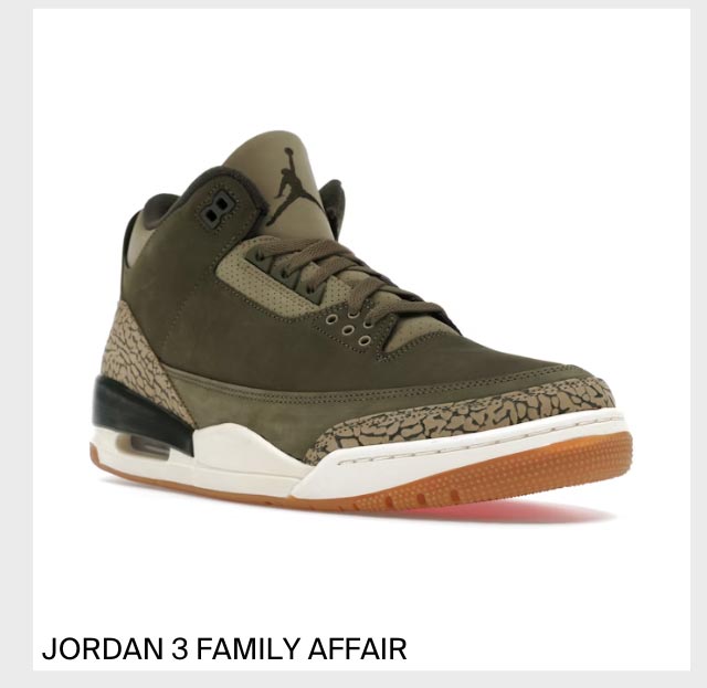 Jordan 3 Family Affair