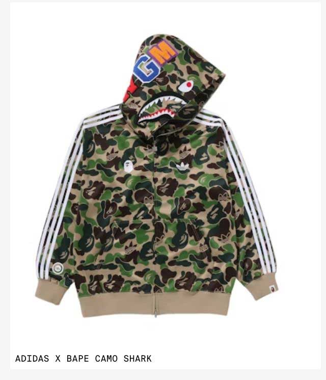 ADIDAS X BAPE CAMO SHARK