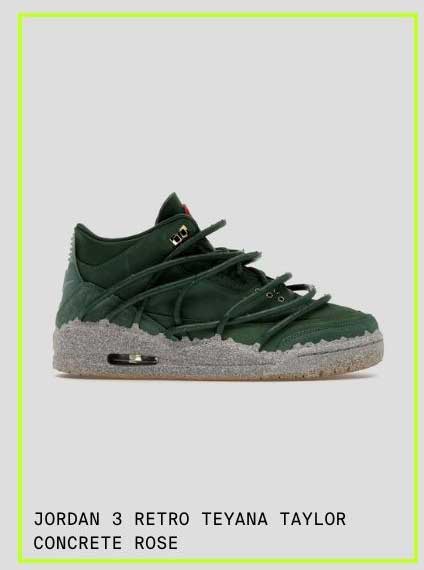 JORDAN 3 TEYANA TAYLOR CONCRETE ROSE