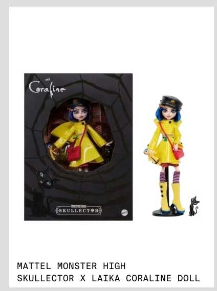 MATTEL MONSTER HIGH SKULLECTOR X LAIKA CORALINE DOLL