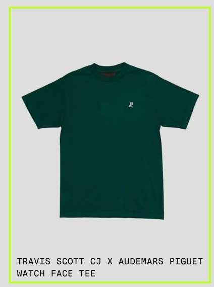 TRACIS SCOTT CJ X AUDEMARS PIGUET WATCH FACE TEE