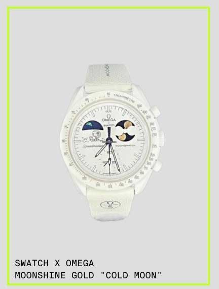 SWATCH X OMEGA MOONSHINE GOLD COLD MOON