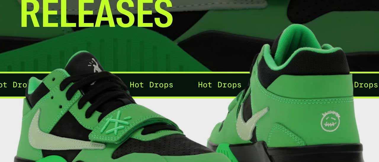 Jordan CJ1 T-Rexx Travis Scott Green Spark