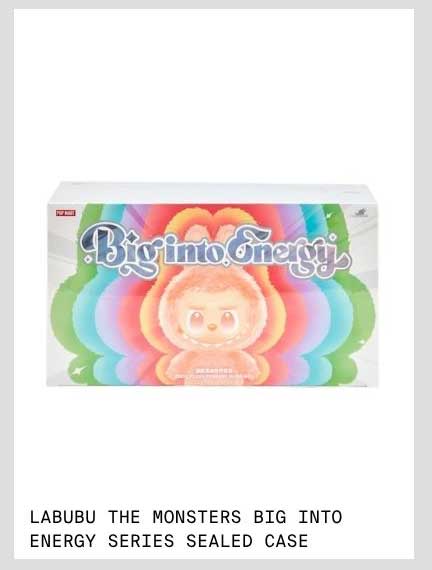 POP MART THE MONSTERS LABUBU BIG INTO ENERGY SERIES SEALED CASE