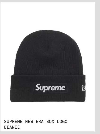 SUPREME NEW ERA BOX LOGO BEANIE