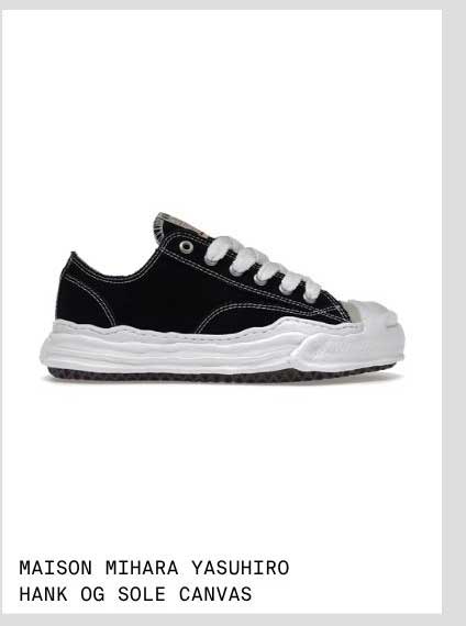 MAISON MIHARA YASUHIRO HANK SOLE CANVAS