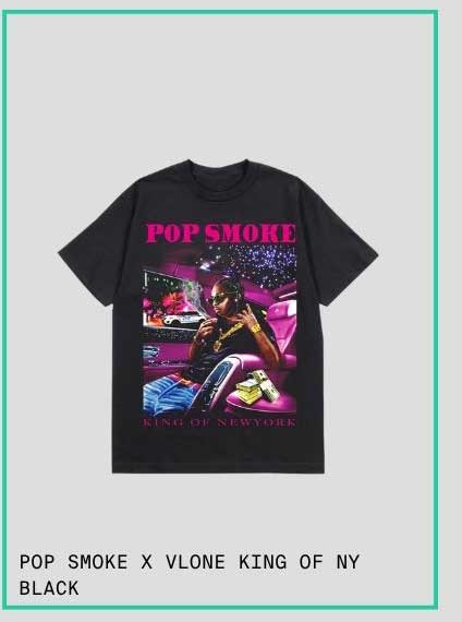 POP SMOKE X VLONE KING OF NY BLACK