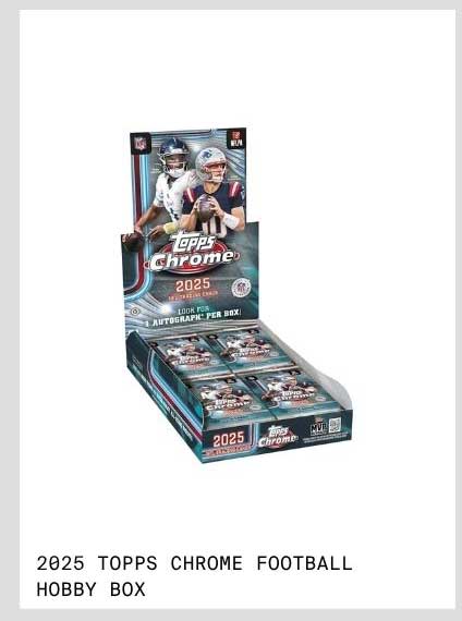 2025 TOPPS CHROME FOOTBALL HOBBY BOX