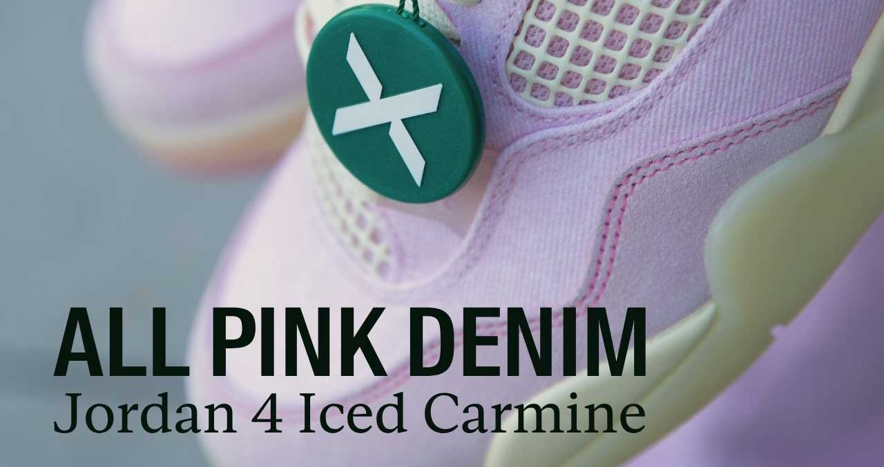 JORDAN 4 ICED CARMINE