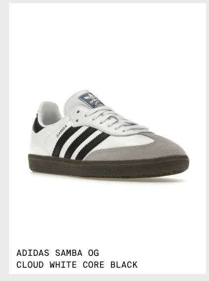 ADIDAS SAMBA OG CLOUD WHITE CORE BLACK