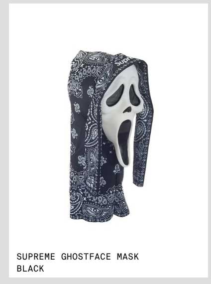 SUPREME GHOSTFACE MASK
