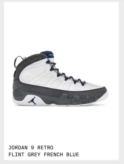AJ9 FLINT GREY FRENCH BLUE