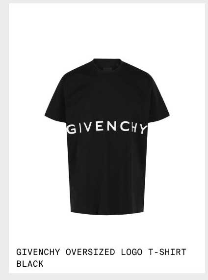 GIVENCHY OVERSIZED LOGO T-SHIRT