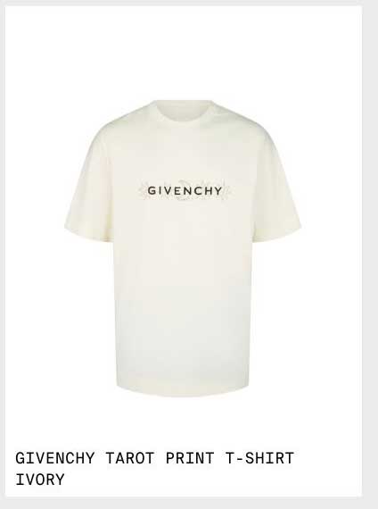 GIVENCY TAROT PRINT T-SHIRT