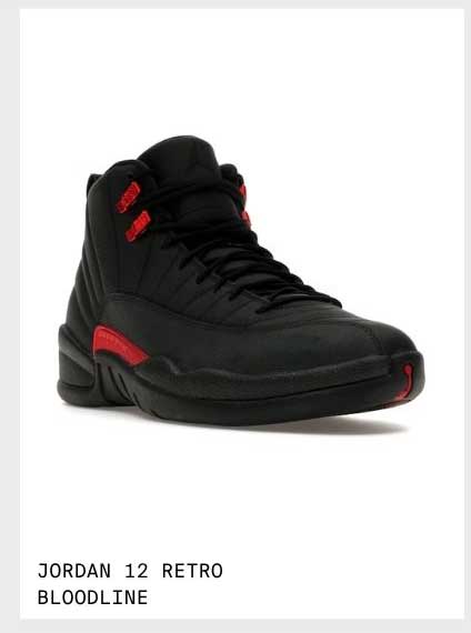 JORDAN 12 BLOODLINE